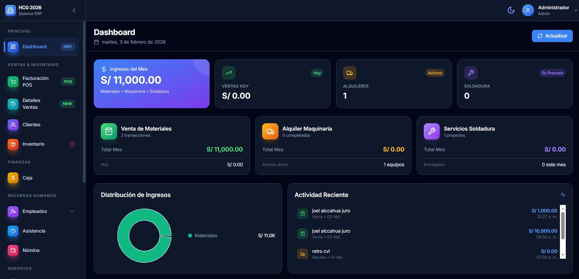 Sistema POS - Proyecto 2